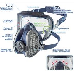 Maschera respiratoria GVS Elipse INTEGRA con filtri antiodore P3