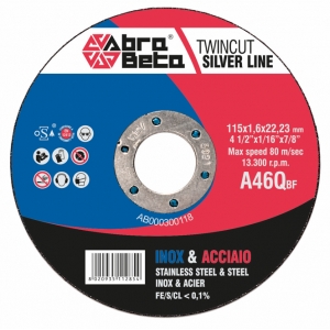 Disco da Taglio Abra Beta INOX/ACCIAIO A46Q Silver