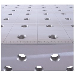 Banco per saldatura HERMES 1500x1000, spessore 25mm, fori 28mm con RUOTE