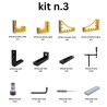 Kit N.3 per banco per saldatura fori da 28mm