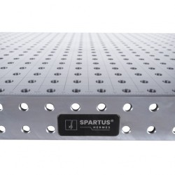 Banco per saldatura HERMES 1000X500, spessore 12 - 14mm, fori 16mm, con RUOTE