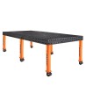 Banco per saldatura MAXIMUS 2400X1200, spessore 12 - 14mm, fori 16mm, con RUOTE