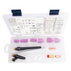 Kit consumabili stubby e stubby GAS LENS per torcia tig 17 - 18 - 26,  1.6mm