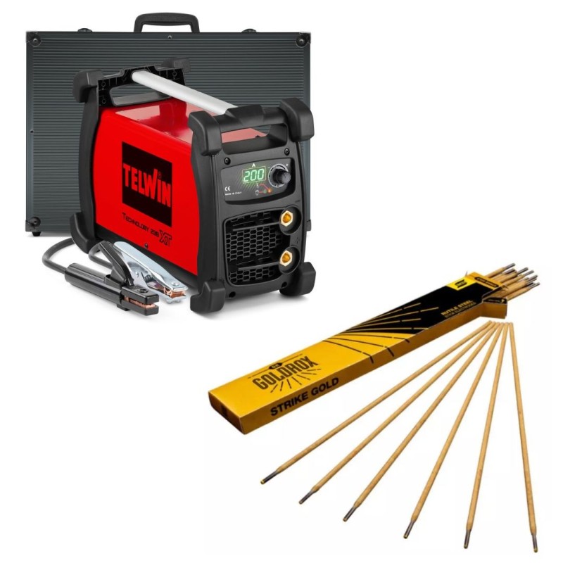 PACK Technology 236 XT + 140 elettrodi rutili ESAB Goldrox 2.5 x 300mm