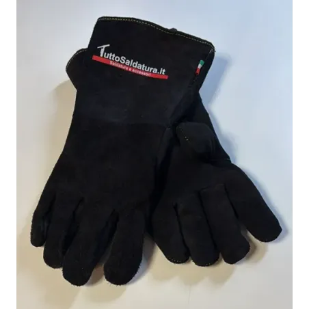 Guanti Black in pelle crosta TUTTOSALDATURA, taglia 10