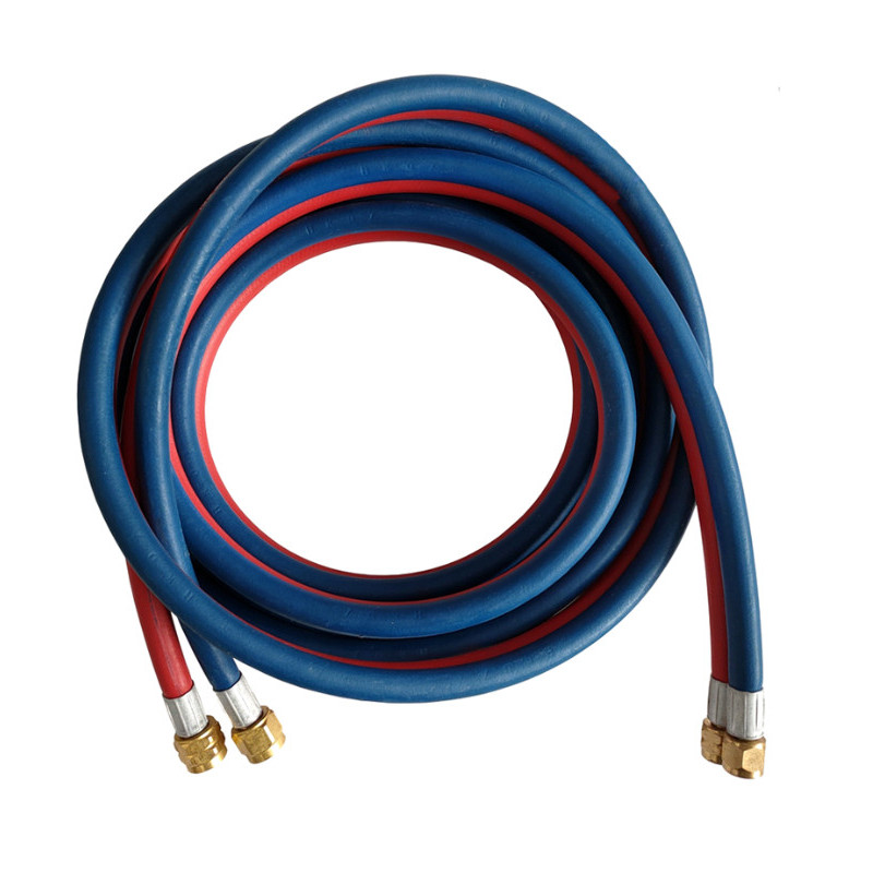 Tubo binato raccordato 3/8 10 metri MAXI completo di valvole di sicurezza