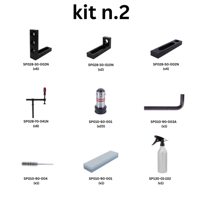 Kit N.2 per banco per saldatura fori 28mm