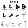 Kit N.3 per banco per saldatura fori 28mm