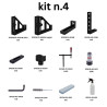Kit N.4 per banco per saldatura fori 28mm