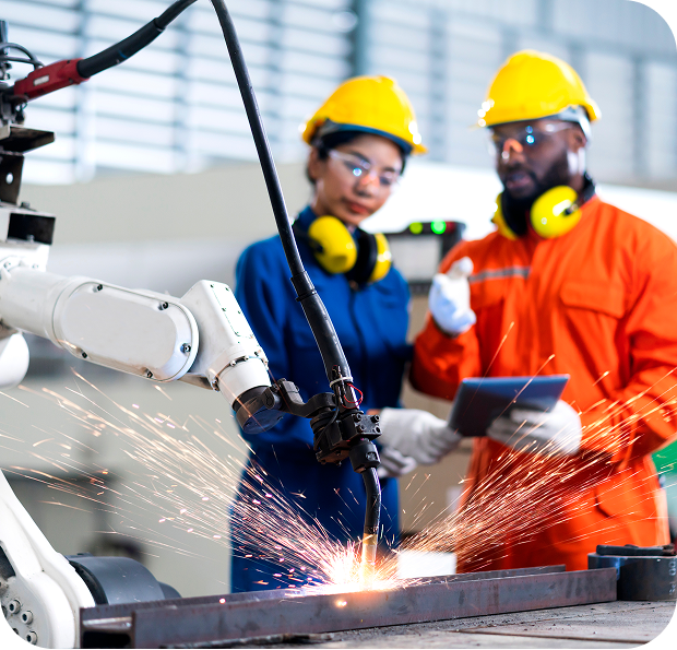 Robot di saldatura automatizzata